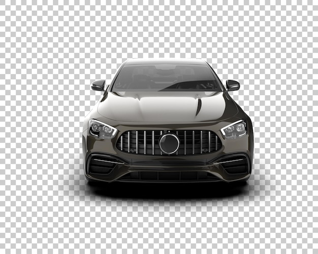 Szene eines modernen Autos isoliert auf dem Hintergrund 3D-Rendering-Illustration