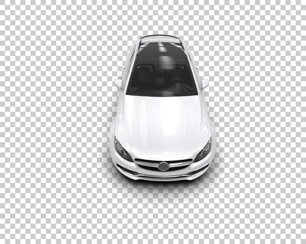 Szene eines modernen Autos isoliert auf dem Hintergrund 3D-Rendering-Illustration