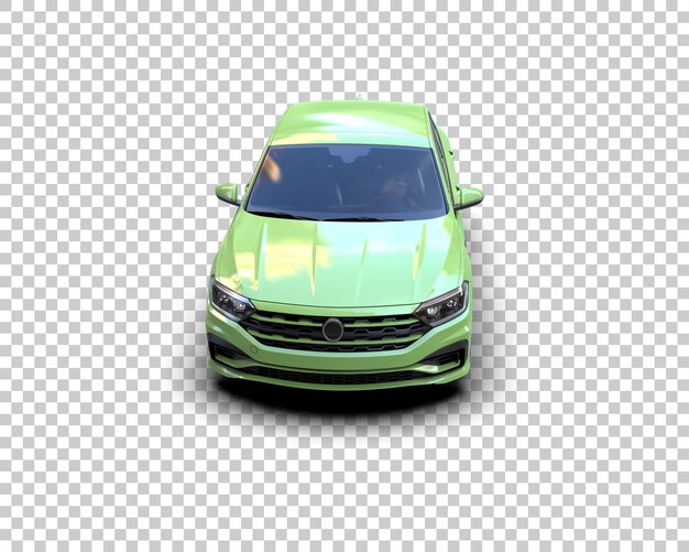 Szene eines modernen Autos isoliert auf dem Hintergrund 3D-Rendering-Illustration