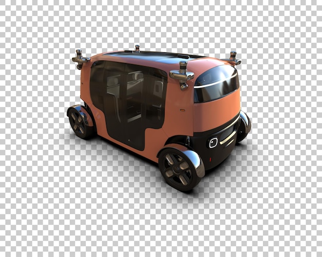 Szene eines modernen Autos isoliert auf dem Hintergrund 3D-Rendering-Illustration