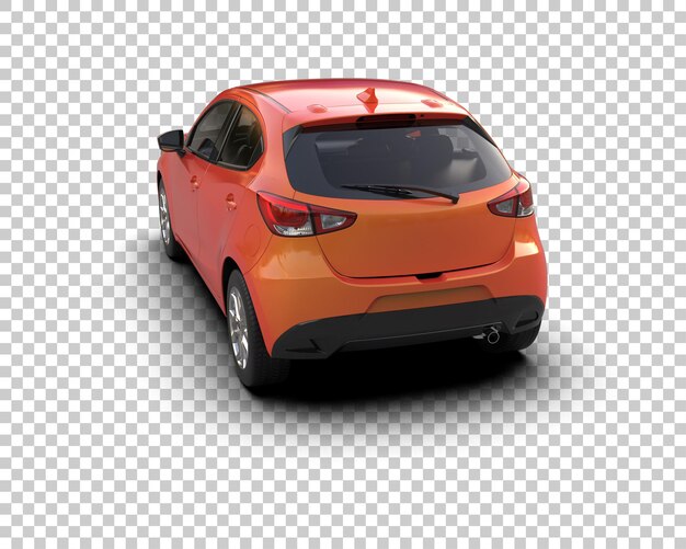 Szene eines modernen Autos isoliert auf dem Hintergrund 3D-Rendering-Illustration