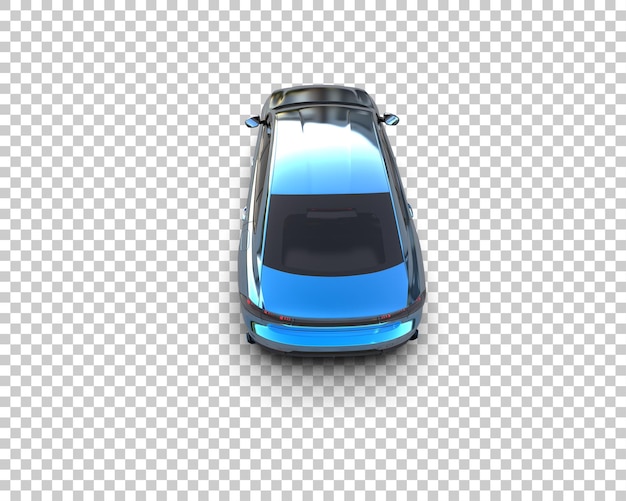 Szene eines modernen Autos isoliert auf dem Hintergrund 3D-Rendering-Illustration