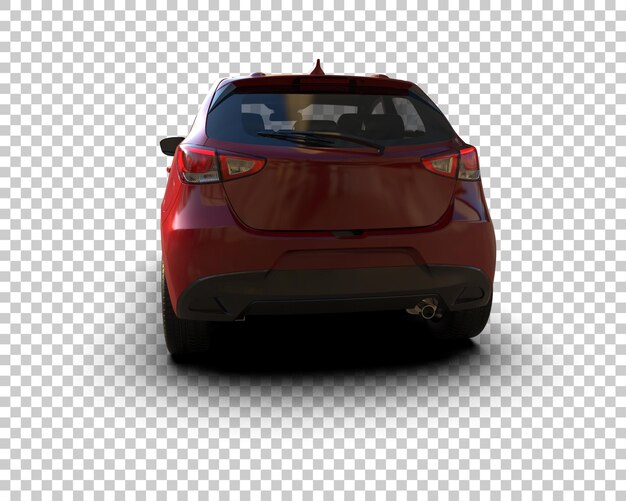 Szene eines modernen Autos isoliert auf dem Hintergrund 3D-Rendering-Illustration