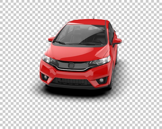 Szene eines modernen Autos isoliert auf dem Hintergrund 3D-Rendering-Illustration