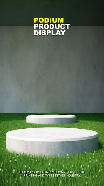 Szene Podium für die Produktpräsentation natürliche Bühne Display Mockup für die Show-Produktpräsentation