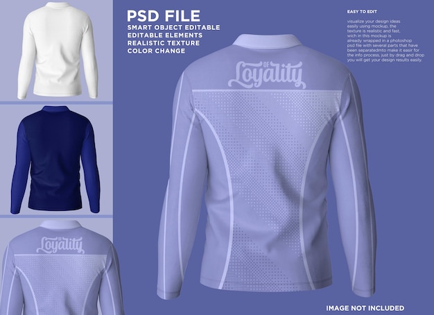 T-Shirt a maniche lunghe VNeck Mockup