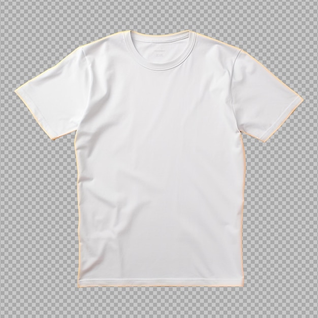 PSD t-shirt blanc isolé sur un fond transparent