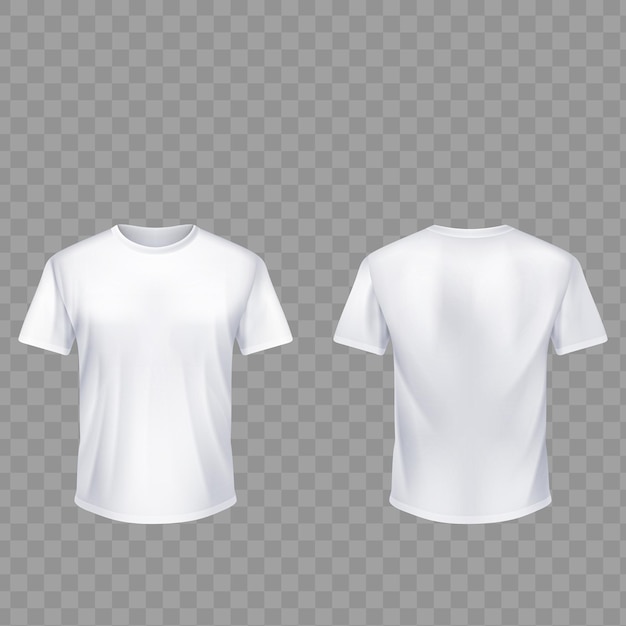 T-shirt blanc isolé sur fond transparent
