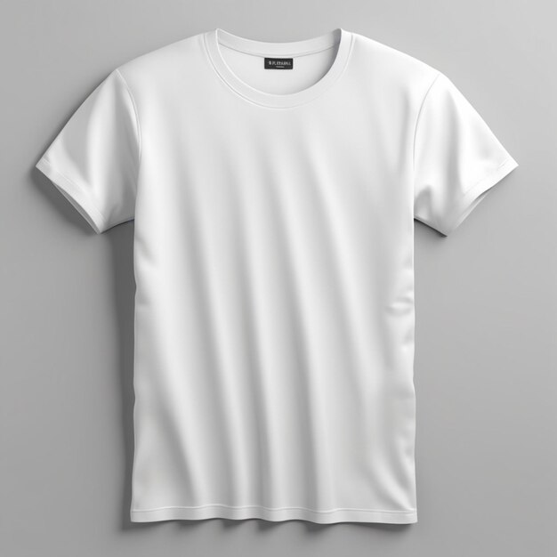 PSD un t-shirt blanc avec un logo noir sur le devant