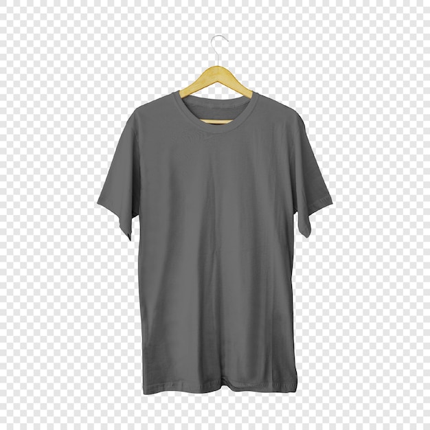 T-shirt blanc modèle avant gris fond transparent