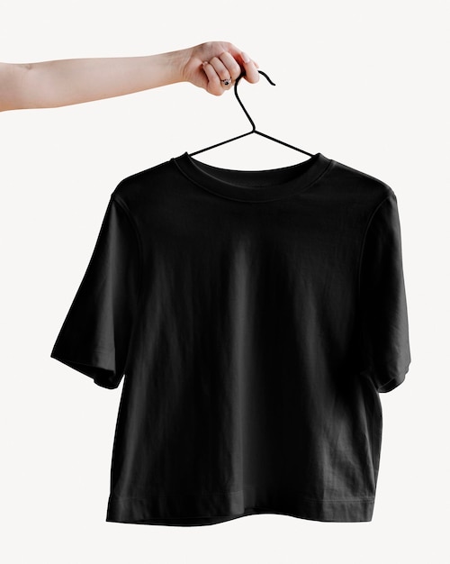 T-shirt branco maquete de vestuário casual psd