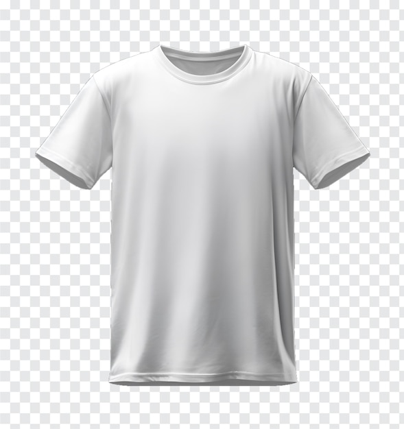 PSD t-shirt branco transparente de fundo para maquete