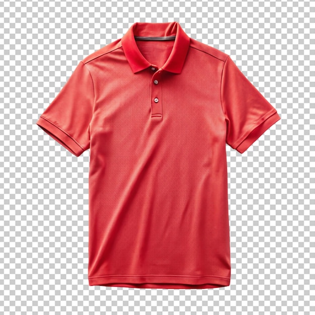 PSD t-shirt de polo com fundo transparente