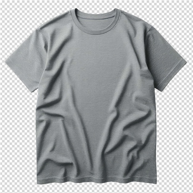 PSD un t-shirt gris avec un logo blanc dessus