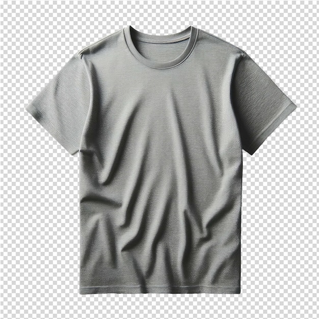 PSD un t-shirt gris avec un logo blanc dessus