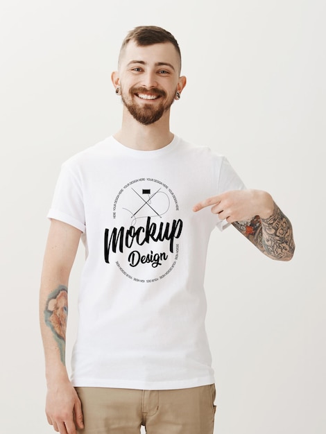 T-Shirt-Hoodies Schweißhemd-Mockup für das Branding-Design