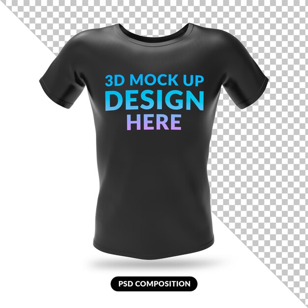 T-shirt Isolé Rendu 3d Psd Premium