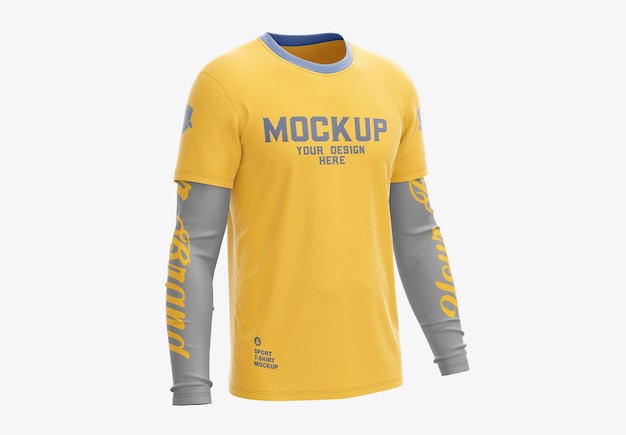 T-shirt à manches doubles pour hommes