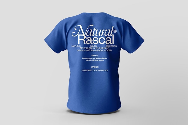 T-shirt maschile BackView Mockup