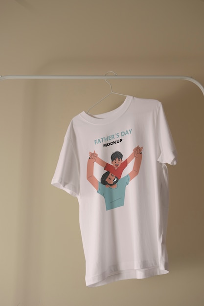 T-Shirt-Mock-up-Design für die Vatertagsfeier