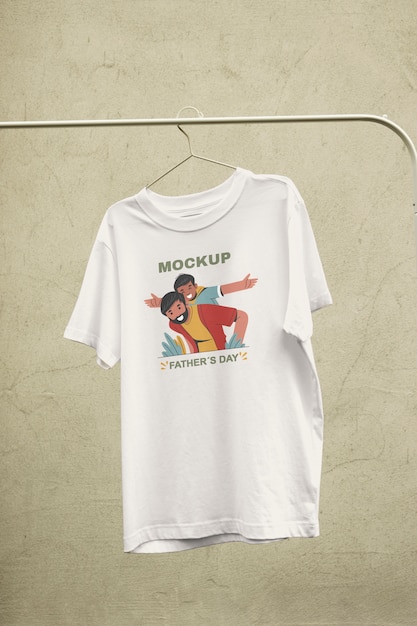 T-Shirt-Mock-up-Design für die Vatertagsfeier