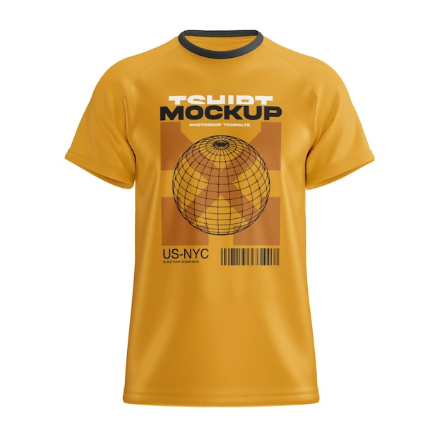 T-Shirt-Mockup aus der Vorderseite