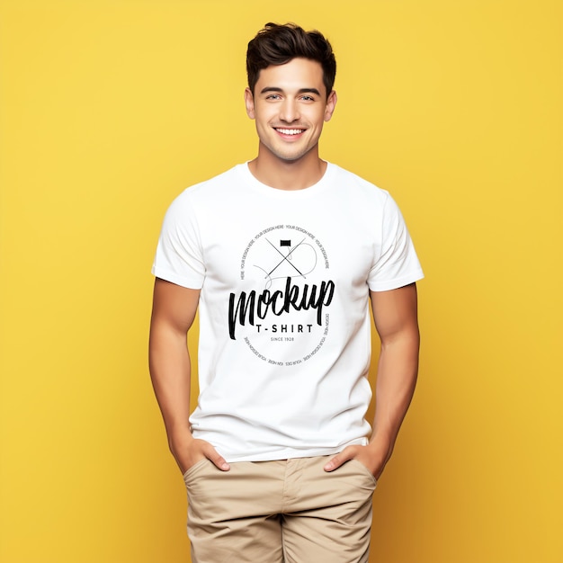 T-shirt-mockup-design-psd für das branding