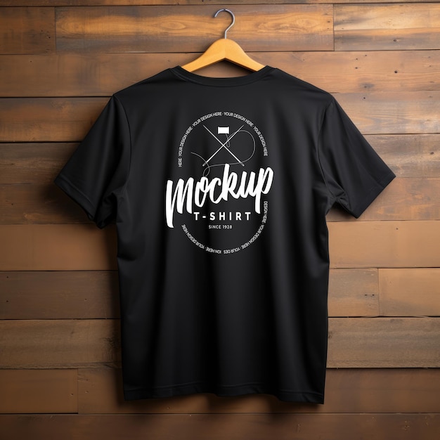 T-shirt mockup design psd para marca de roupas