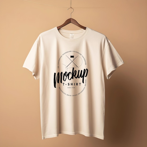 T-shirt mockup design psd para marcação de tecido