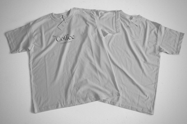 T-Shirt-Mockup für Erwachsene ohne Tag
