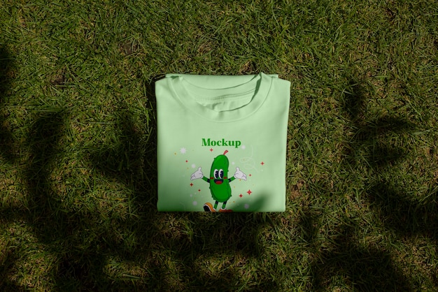 T-Shirt-Mockup in der Natur