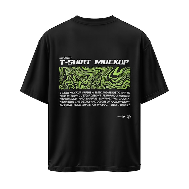 T-Shirt-Mockup mit kurzen Ärmeln