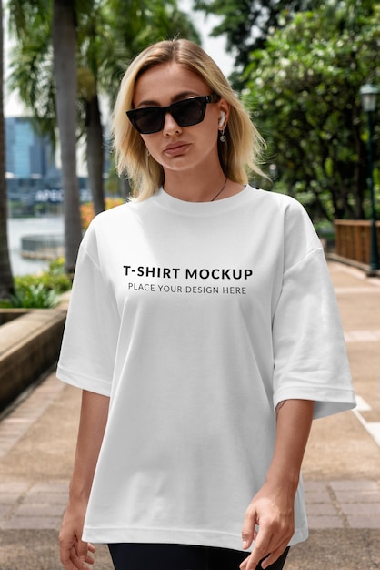 T-Shirt Mockup Oversize-Stil