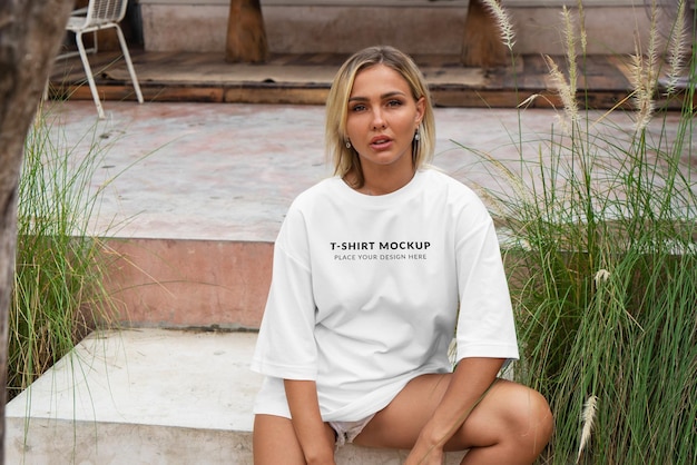 T-Shirt Mockup Oversize-Stil