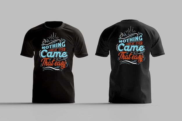 PSD t-shirt mockup preto