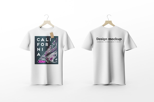 T-Shirt-Mockup-Vorlage für Komfortbekleidung
