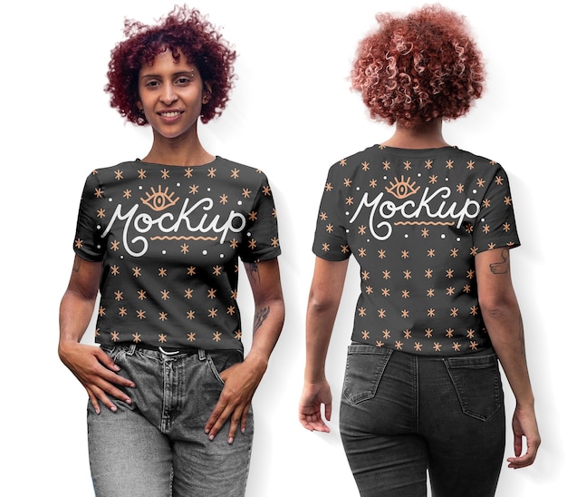 T-shirt-modell für damen