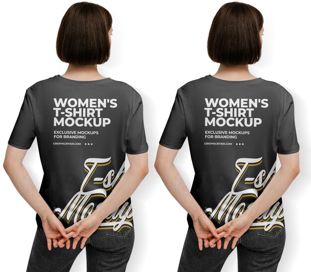 T-shirt-modell für damen