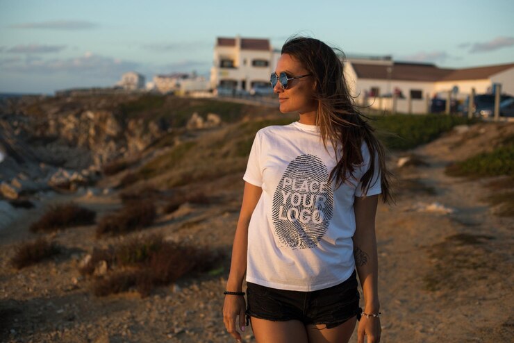 T-Shirt-Modell für Mädchen