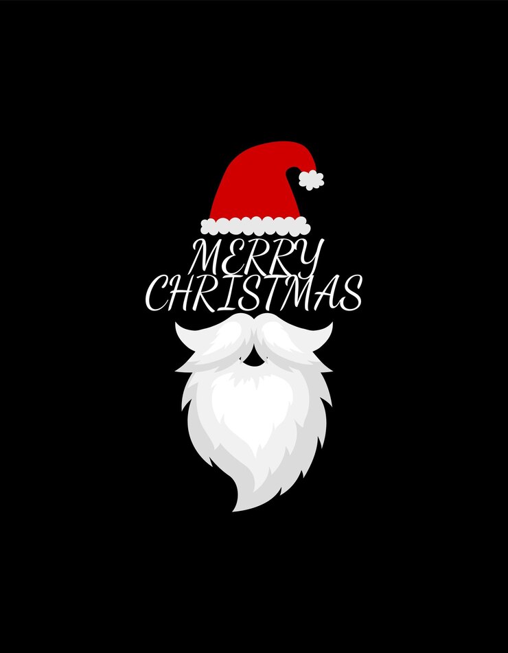 PSD le t-shirt de noël grunge noir