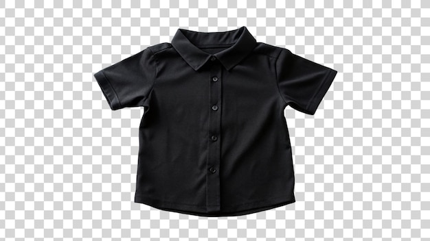 PSD t-shirt noir isolé sur un fond transparent