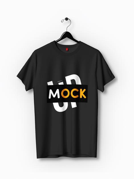 T-shirt preto Mockup