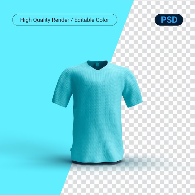 T-shirt rendering 3d realistico per mockup