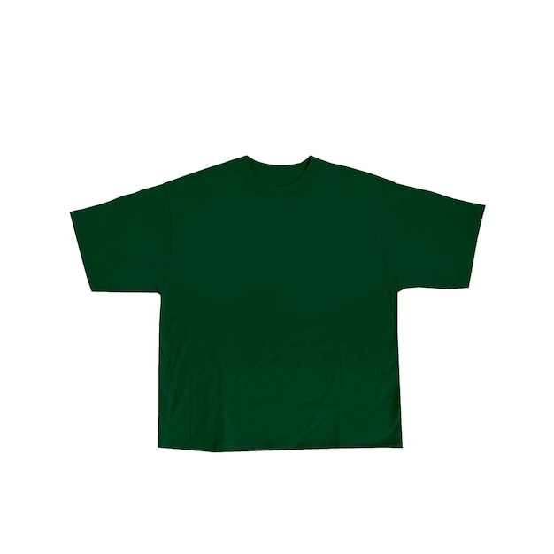 T-shirt verde em maquete