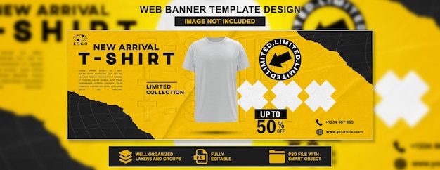 T-Shirt-Verkauf-Banner-Template-Design