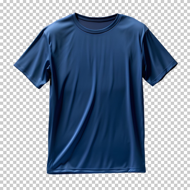 T-shirts Bleus Avec Un Espace De Copie Isolé Sur Un Fond Transparent