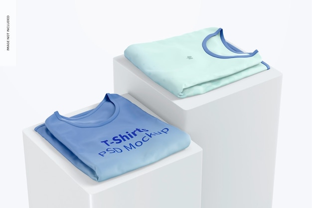 T-shirts mockup, perspektive