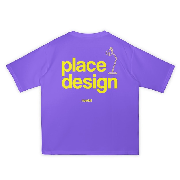 T-shirts mockup psd em roxo