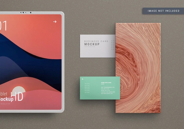 PSD tab- und briefpapier-mockup-design