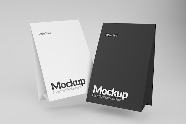 Tabellen-Zelt-Mockup